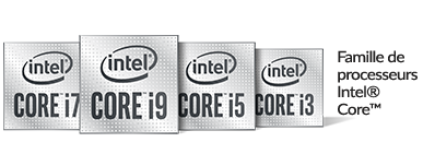 Badge processeur Intel Family 10th Gen